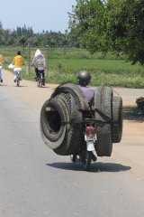 12-This is the way they use mopeds for transport